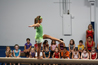 Campers perform routines for group
